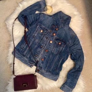 J. Crew Classic denim jacket in Indigo wash Petite